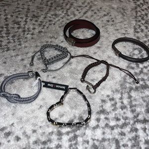 (6) Men’s bracelet lot